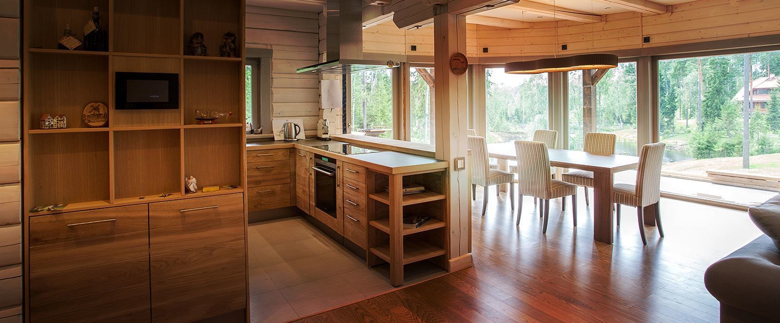 interior kitchen wooden rack